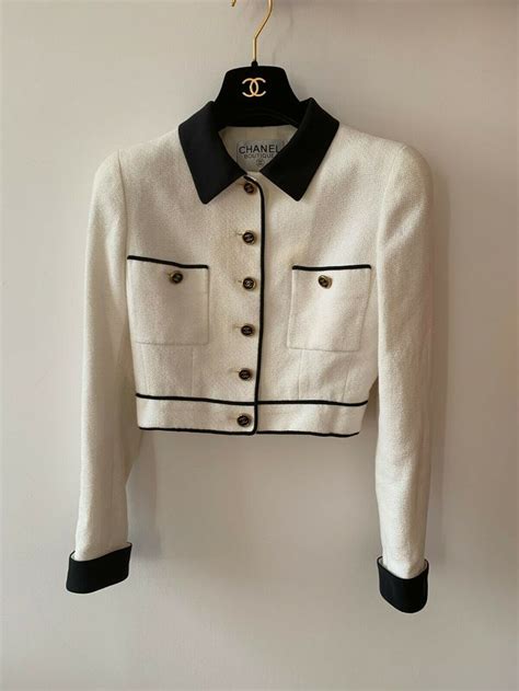 chanel cropped jacket|old chanel jackets for sale.